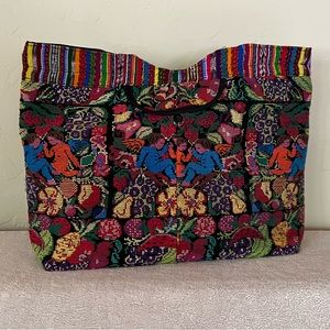 Brand New Hand embroidered Mexican Tote Bag